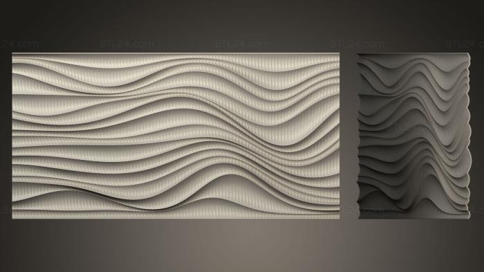 Geometrical panel (Relief 04, PGM_0211) 3D models for cnc